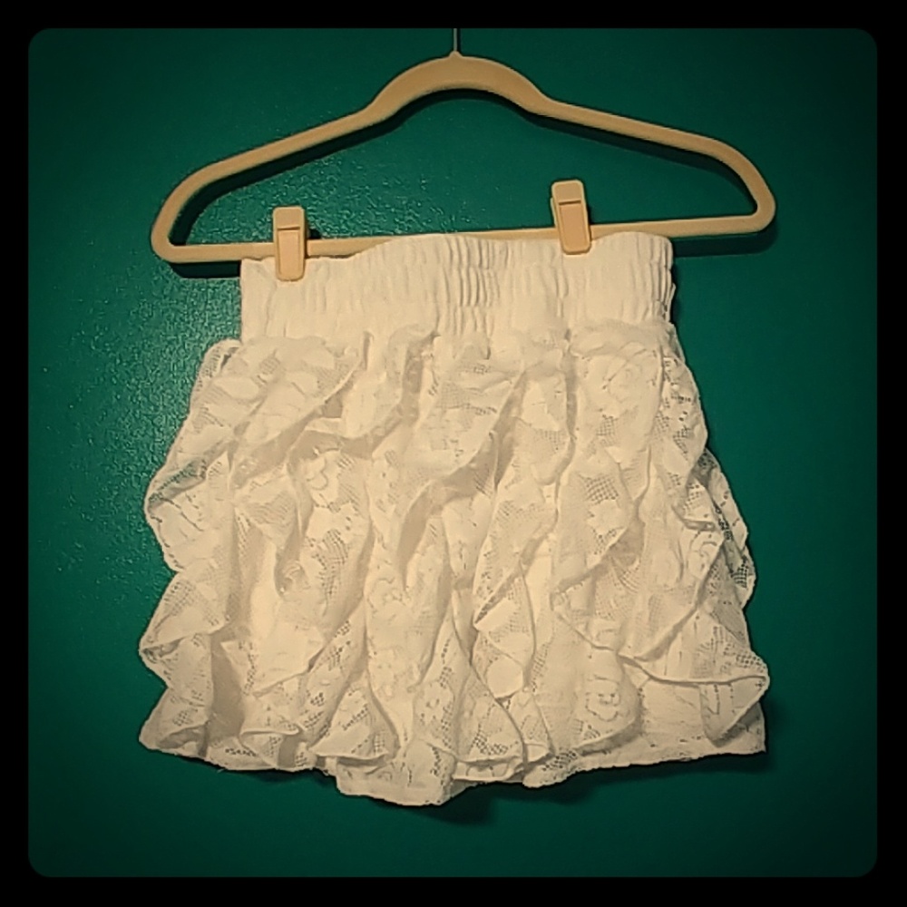 White skirt